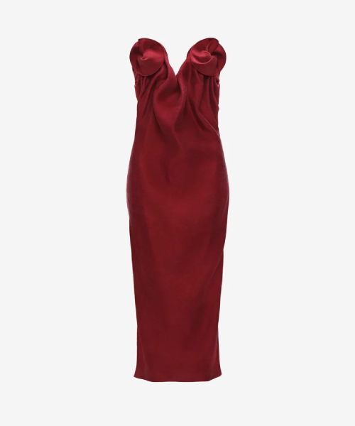 Rose-Appliqué Dresses — product photograph