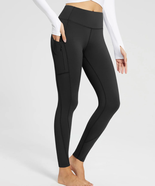 Baleaf High-Waisted Leggings with Pockets — product photograph