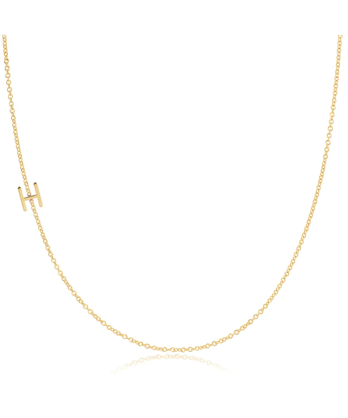 Mini Personalized Letter Necklace — product photograph