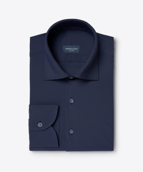 One Proper Cloth Custom Dress Shirt in Mid-Range Italian Cotton — ~$120–$180 — product photograph