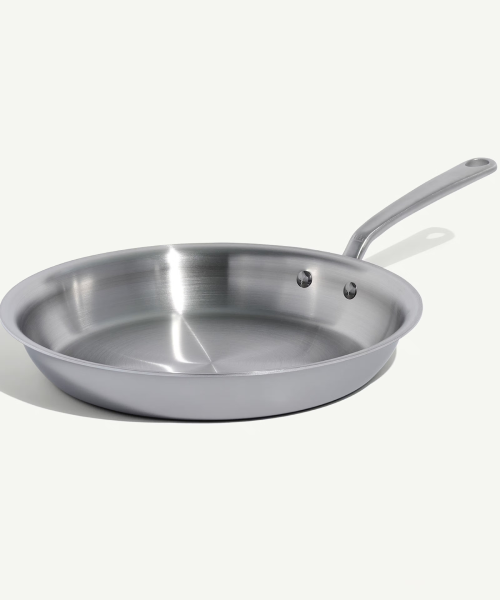 12" Stainless Clad Frying Pan — product photograph