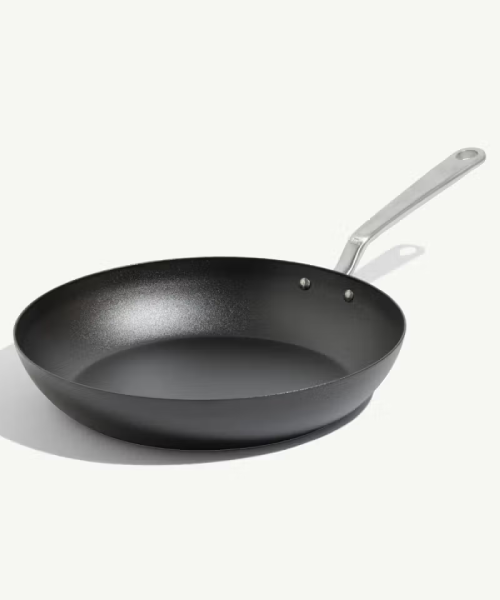 12" Seasoned Carbon Steel Frying Pan — product photograph