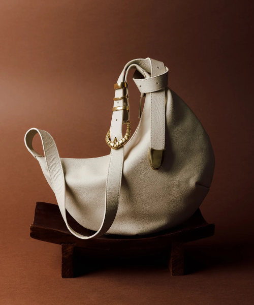 Natalie Borton Sera Crescent Bag — ~$595 — product photograph