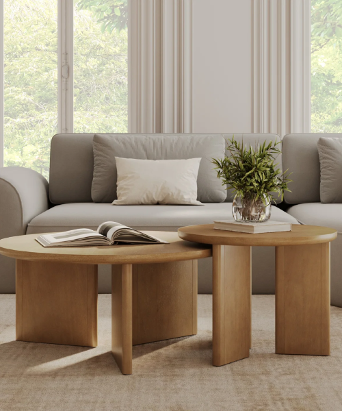 Mid-Century Nesting Coffee Tables — ~$220–$260 — product photograph