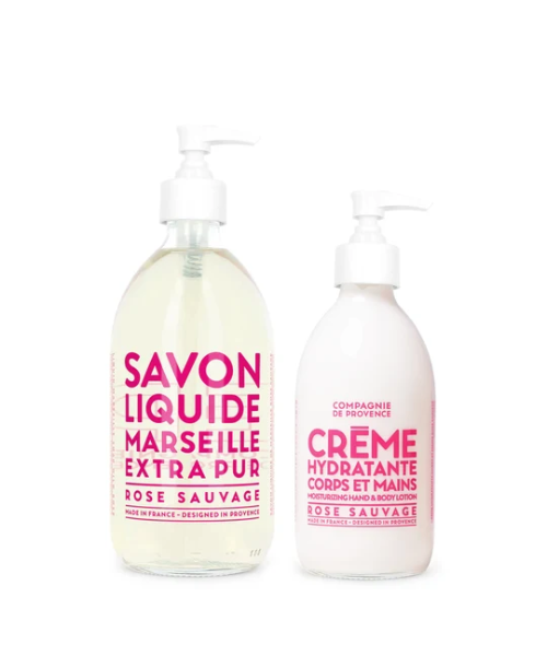 Compagnie de Provence Liquid Marseille Soap + matching Hand Cream — product photograph
