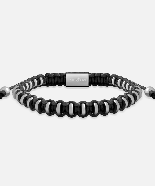 Steady Resolve Macramé Bracelet — ~$49 — product photograph