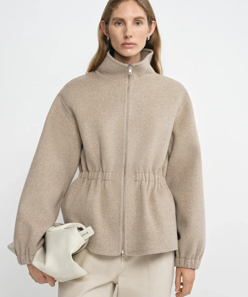 Valleria Cinch Waist Wool Jacket — ~$428 — product photograph