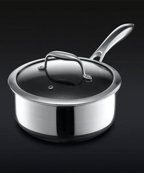 HexClad Hybrid Saucepans (1, 2, and 3 qt)