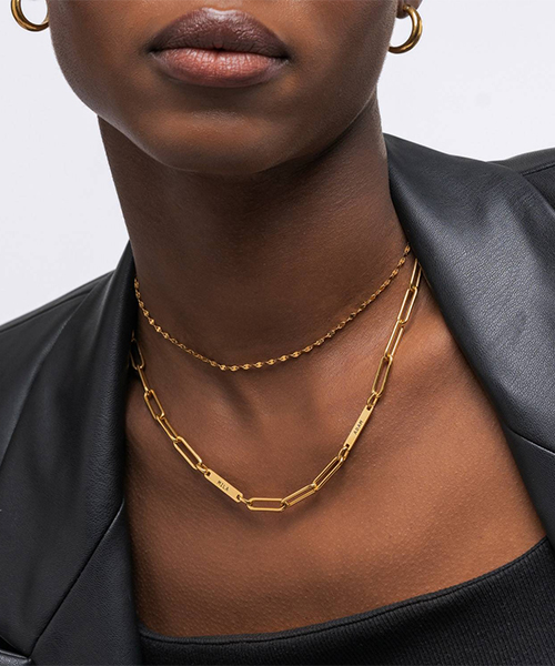 Ivy Paperclip Name Necklace